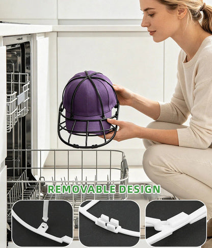 PP Hat Washer Cage with Adjustable Shaper(Free Gift-White Zipper Mesh Bag)