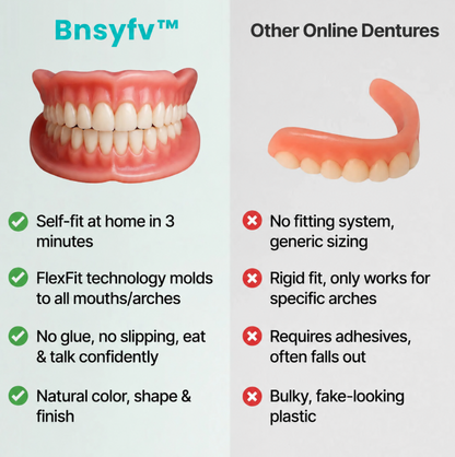 ⏰ Bnsyfv™ Custom-Fit Dentures ENDS TODAY 70% OFF | Smile with Confidence