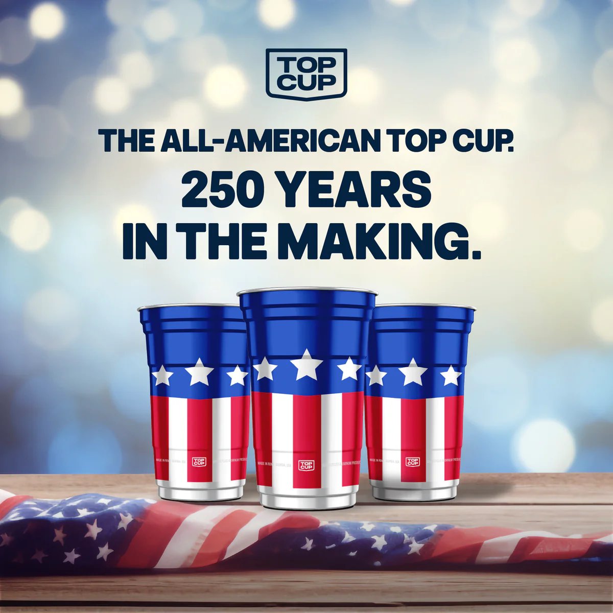🇺🇸✨ 250th Anniversary Patriotic Aluminum Party Cups – Reusable Red, White & Blue Celebration Tumblers 🎆🥤